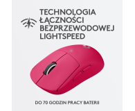 LOGITECH Mysz bezprzewodowa G Pro X Superlight Magenta 910-005956 - 719874 - zdjęcie 6